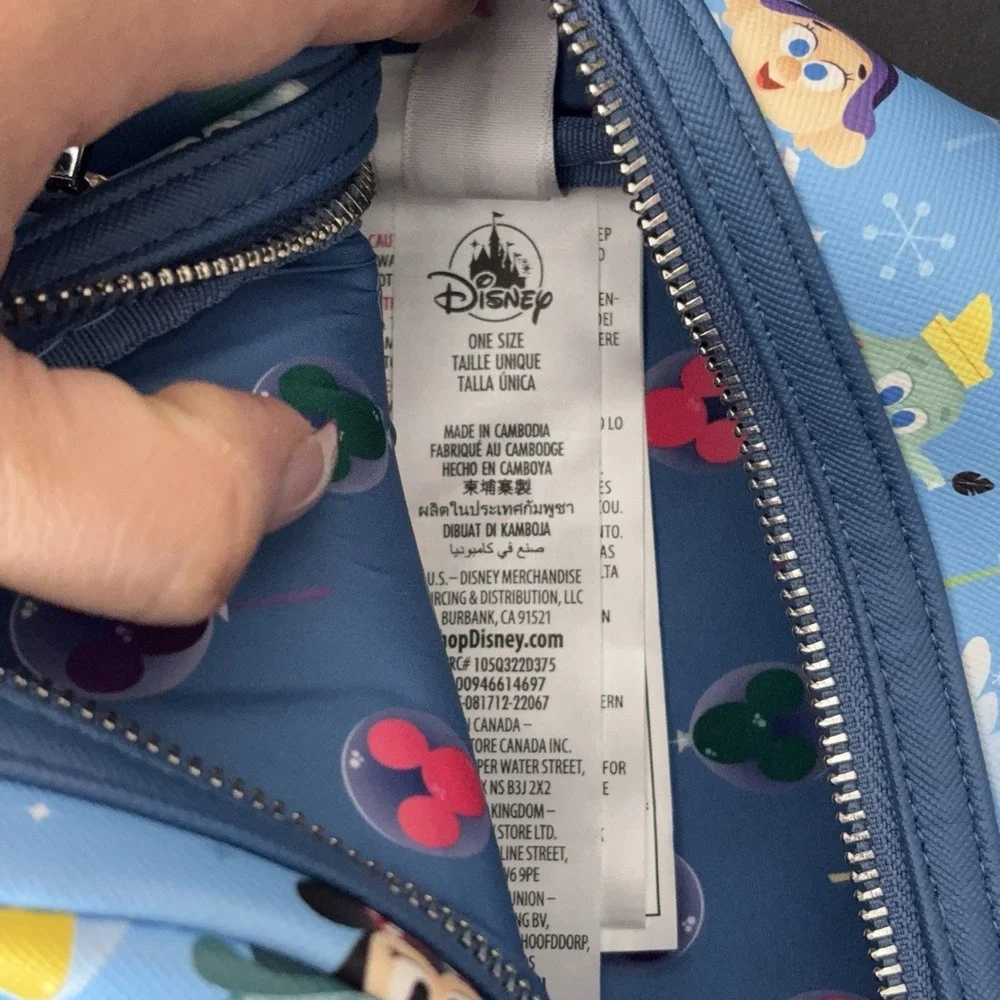 Loungefly Disney Parks Chibbi Style Mini Backpack Blue Winne The Pooh Mickey